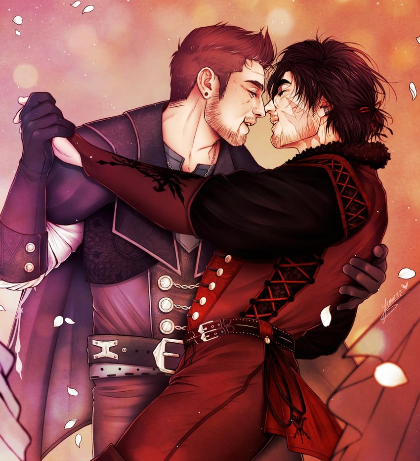 clive rosfield and cidolfus telamon (final fantasy and 1 more) drawn by junie_junette