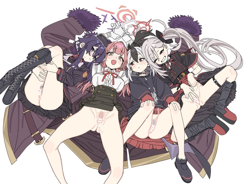 kayoko, aru, mutsuki, and haruka (blue archive) drawn by imamura_ryou
