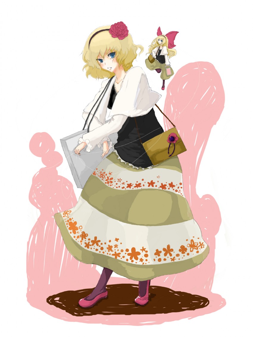 alice margatroid and shanghai doll (touhou) drawn by hirai_kanna