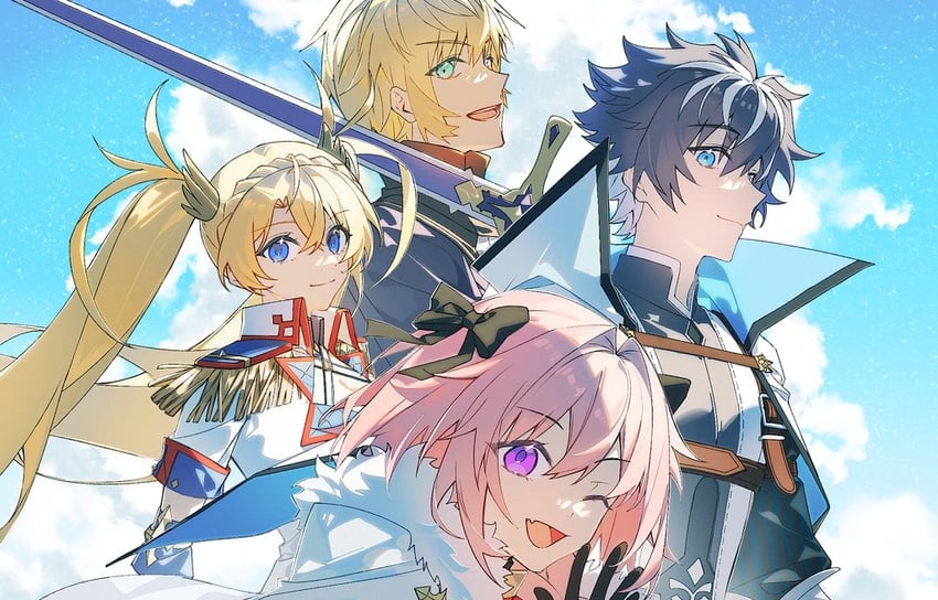 astolfo, bradamante, charlemagne, and roland (fate and 1 more) drawn by idass_(idass16)