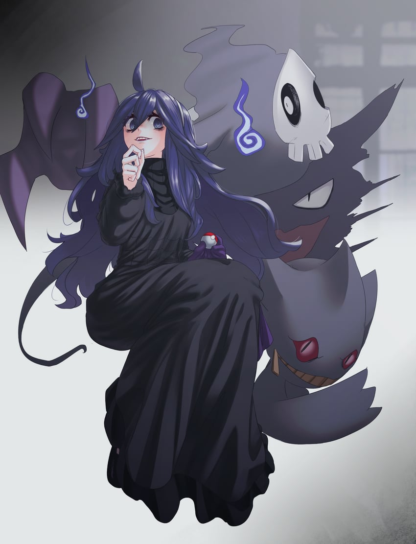 hex maniac, haunter, banette, and duskull (pokemon and 1 more) drawn by tv_(dvtoro229)
