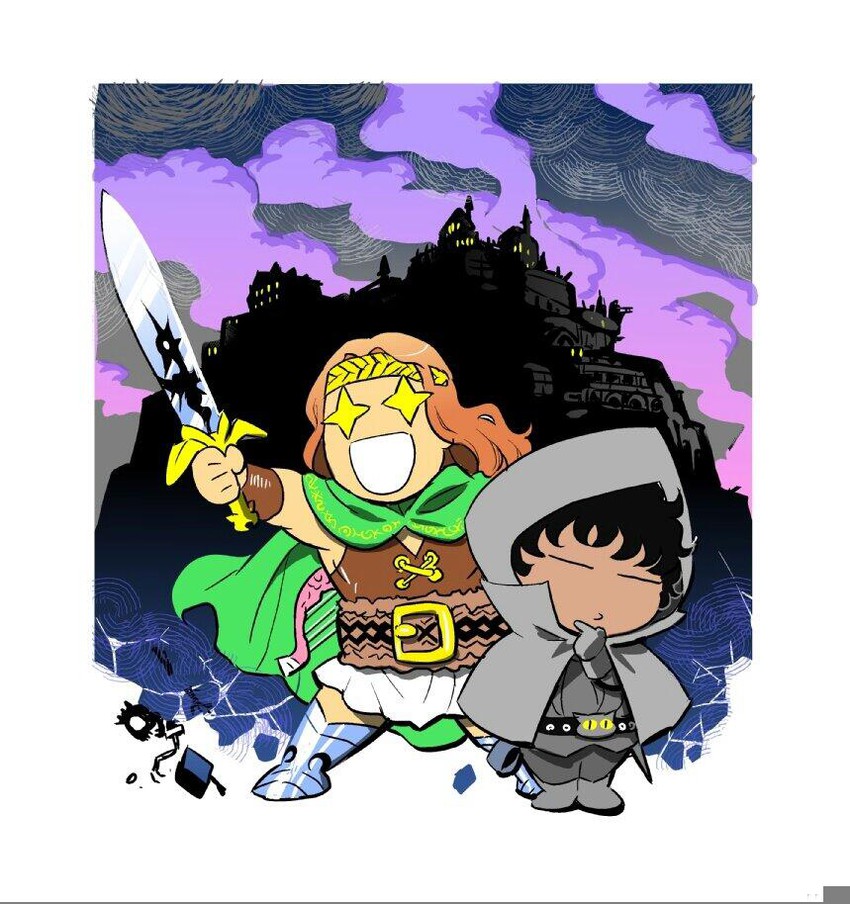 gray mouser and fafhrd (fafhrd and the gray mouser) drawn by hamada_jun'ichi