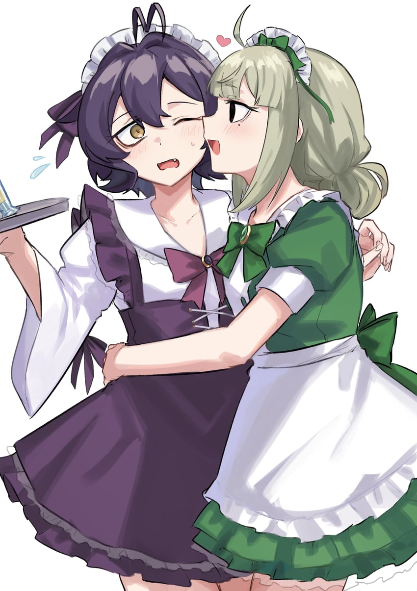 hiiragi utena and araga kiwi (mahou shoujo ni akogarete) drawn by aoki_shizumi