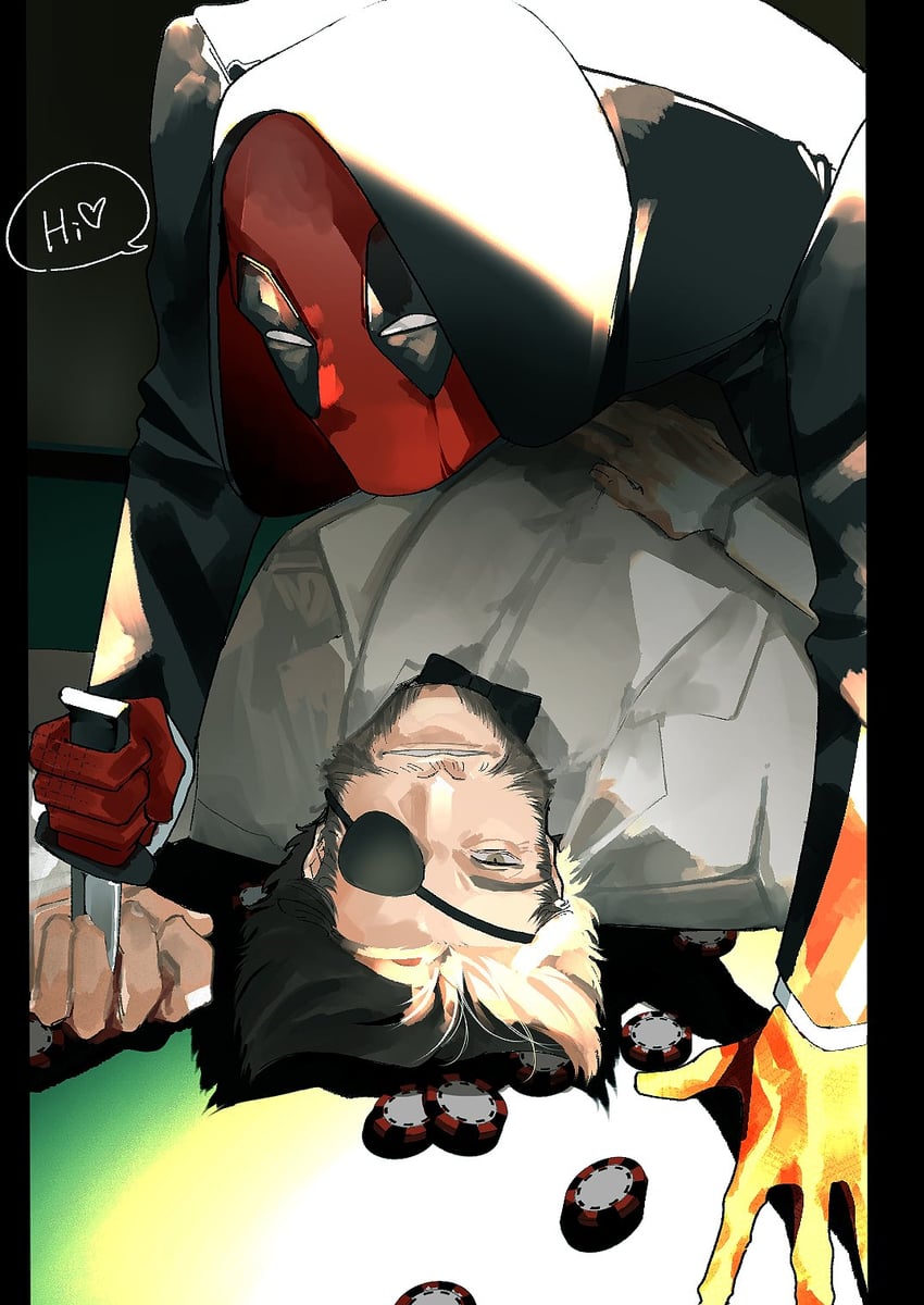 wolverine, deadpool, and patch (marvel and 4 more) drawn by wonpese