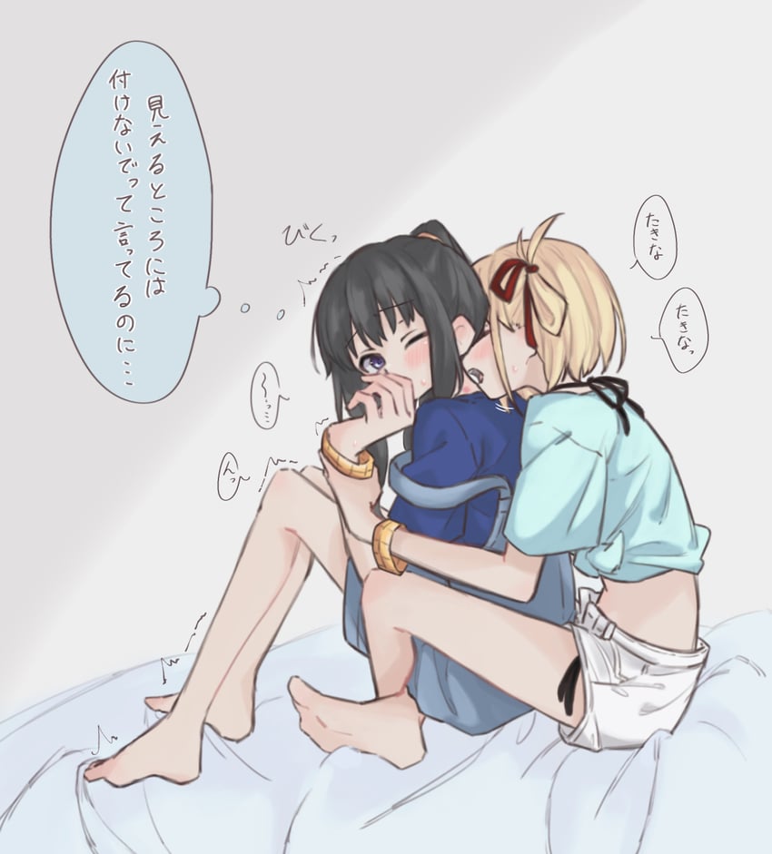 nishikigi chisato and inoue takina (lycoris recoil) drawn by syonosuke9573