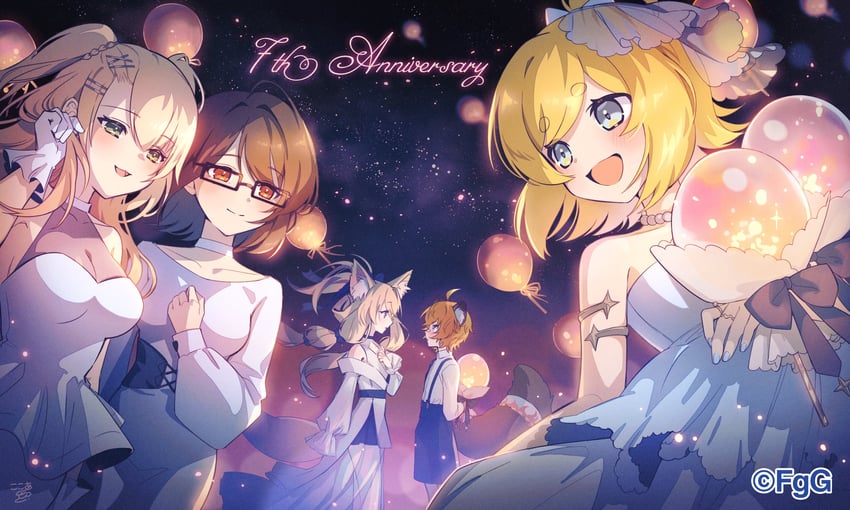 pamela, hayate, emma, noah, and rin (ta ga tame no alchemist) drawn by kokoa_(gumi)