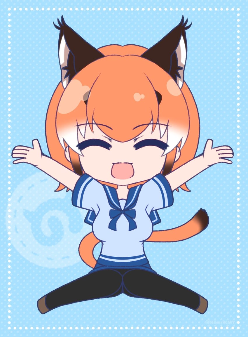 caracal (kemono friends and 1 more) drawn by hikarikmy