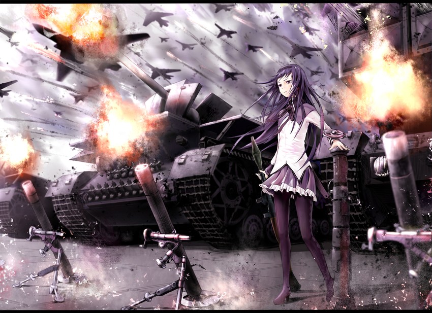akemi homura (mahou shoujo madoka magica) drawn by shouin