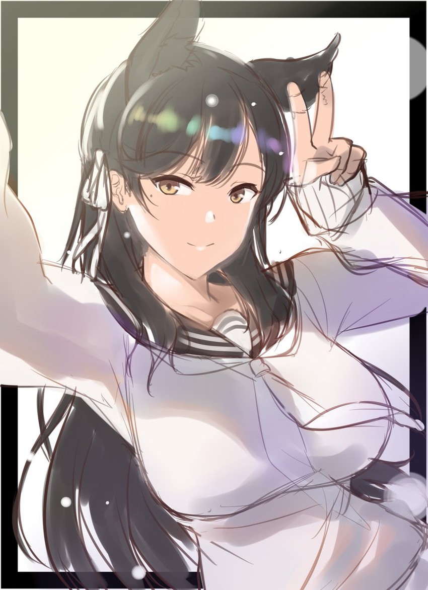 atago (azur lane) drawn by kagiyama_(clave)