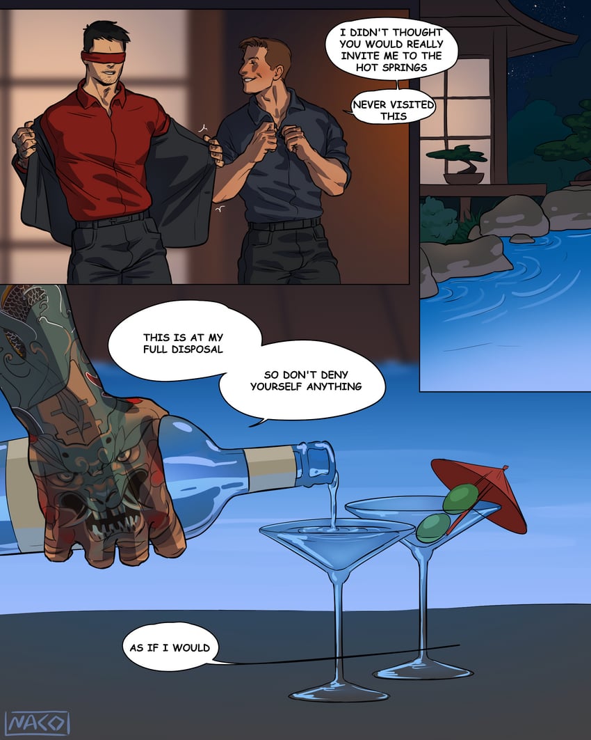 johnny cage and kenshi (mortal kombat and 1 more) drawn by kurooxyuroo