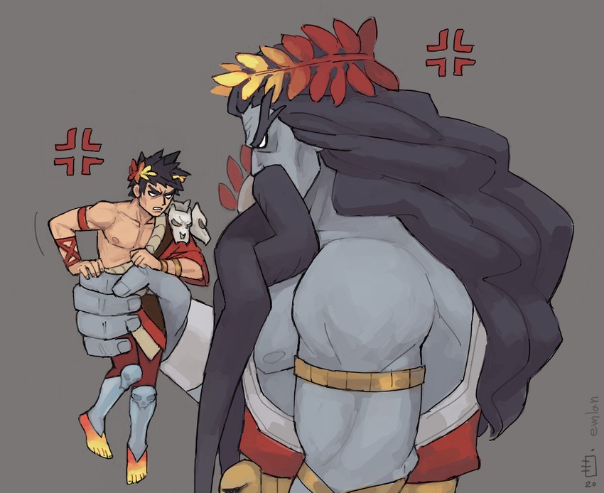 zagreus and hades (hades and 1 more) drawn by emlan