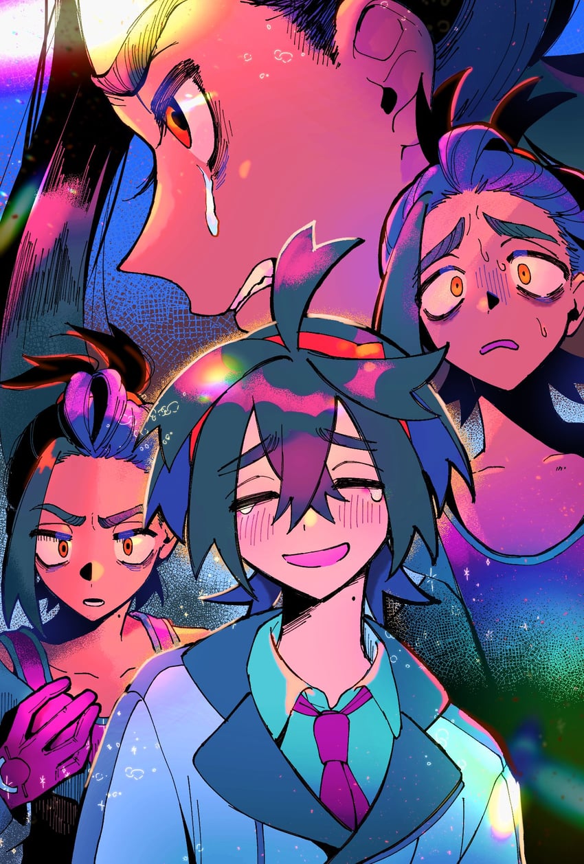 kieran (pokemon and 1 more) drawn by amiri_ari
