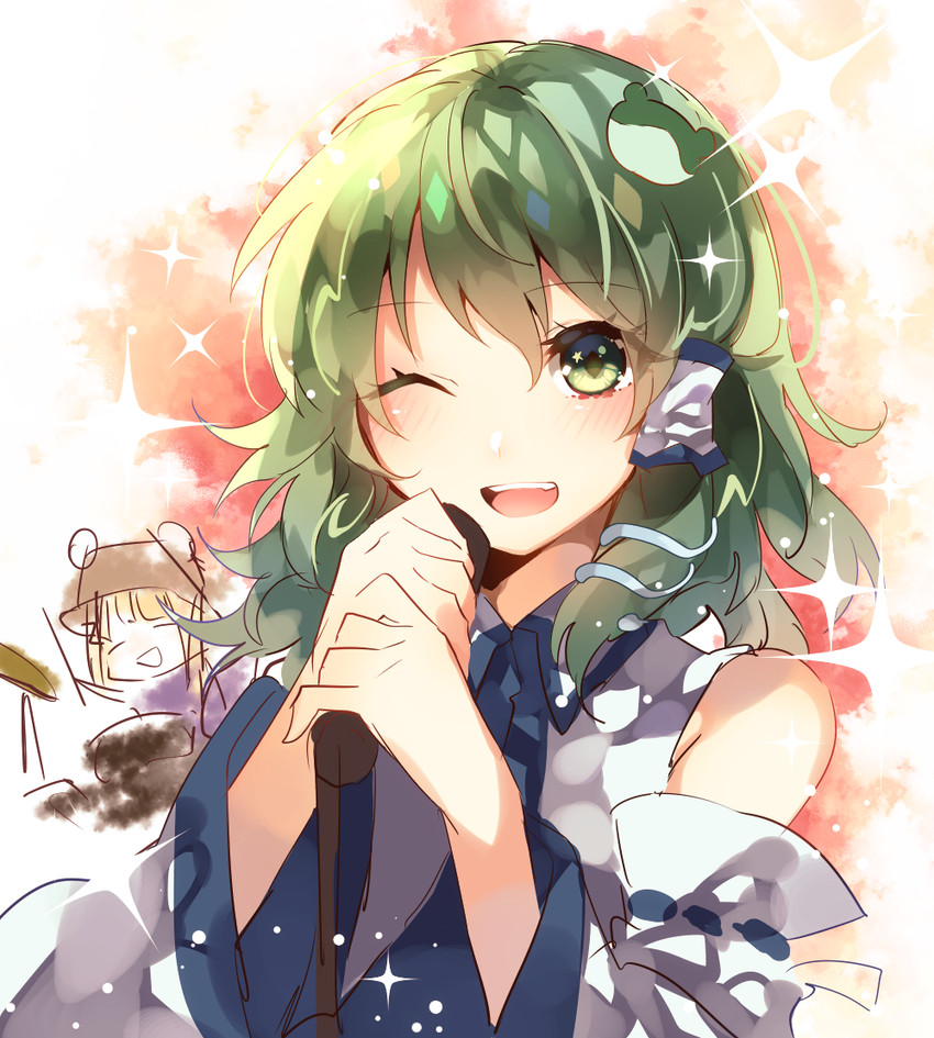 kochiya sanae and moriya suwako (touhou) drawn by asada_sadao