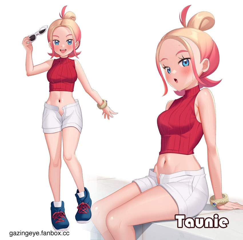 taunie (pokemon and 1 more) drawn by gazing_eye