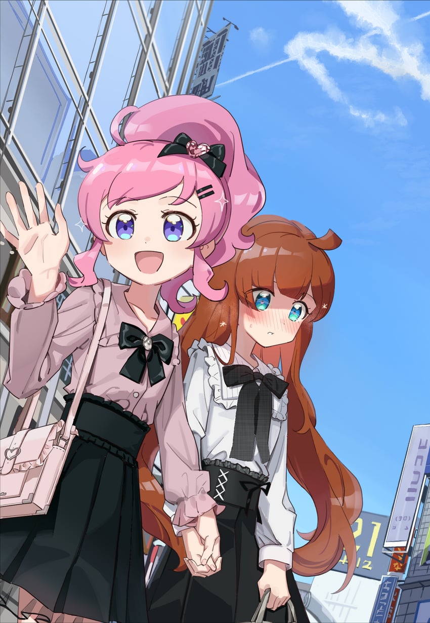 momoyama mirai and nijinosaki dia (pretty series and 1 more) drawn by anisakisu