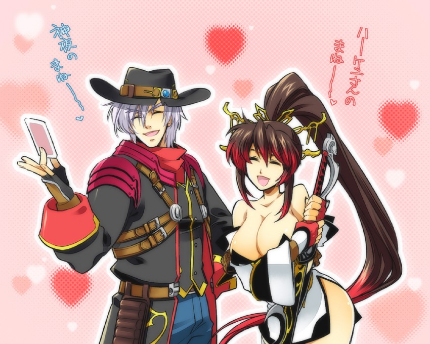 nanbu kaguya and harken browning (super robot wars and 1 more) drawn by hpa_(foolish_factory)