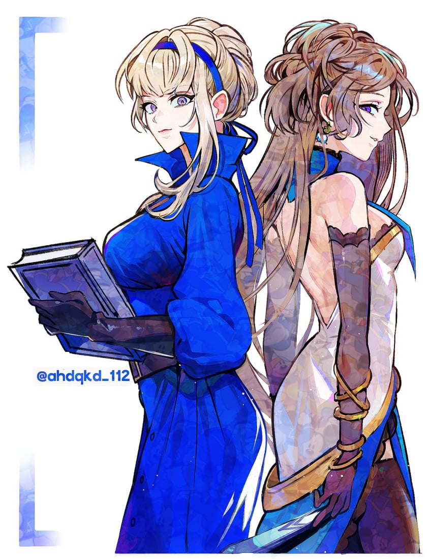 tamura yukari, vita clotilde, and merope (persona and 3 more) drawn by ahdqkd_112