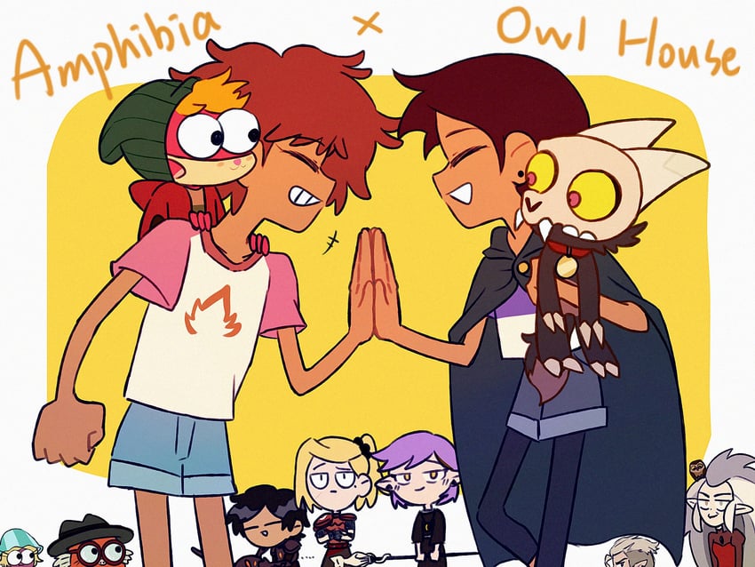 luz noceda, amity blight, sasha waybright, anne boonchuy, marcy wu, and 7 more (disney and 2 more) drawn by yumi5469