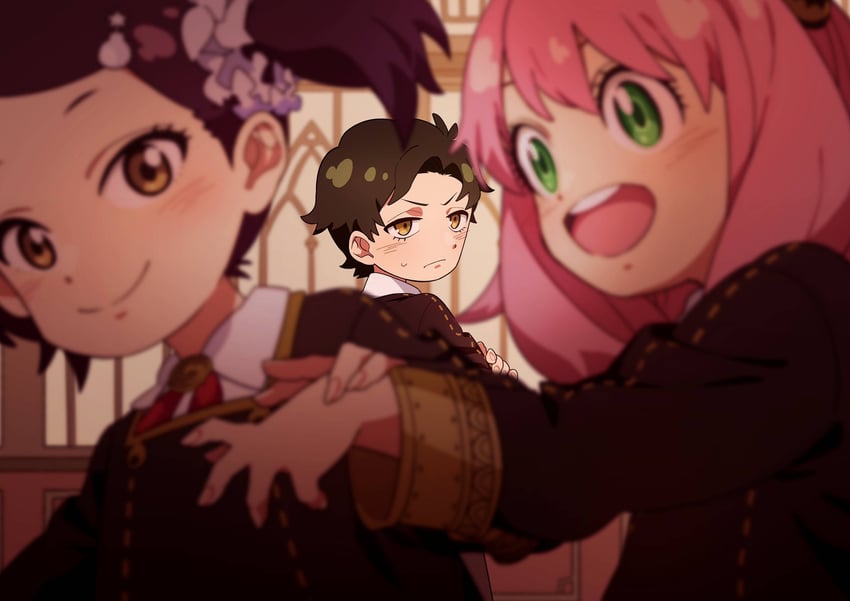 anya, damian desmond, and becky blackbell (spy x family) drawn by oekakisuru_uni