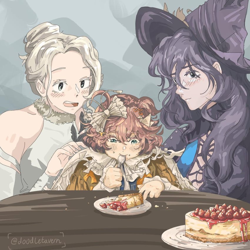 willow, flutterpage, and caroline bartley (reverse:1999) drawn by doodletavern