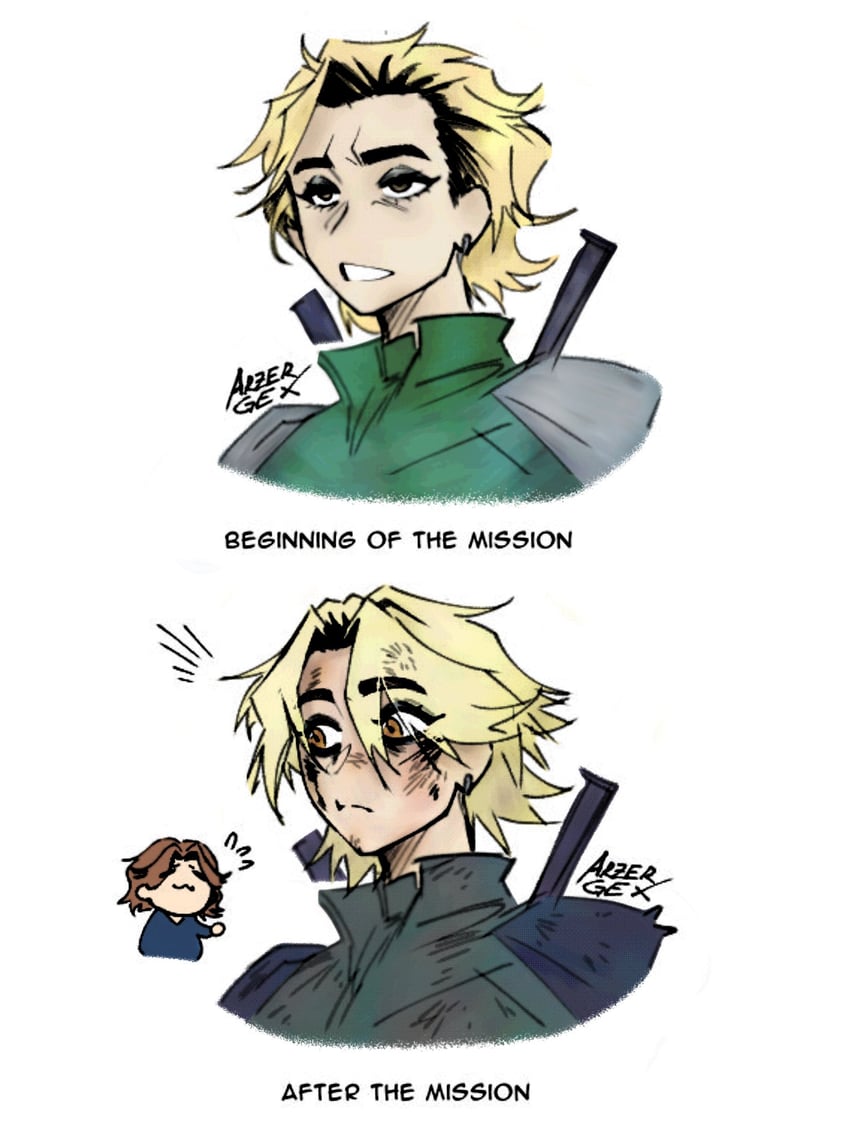 sentry and yelena belova (marvel and 3 more) drawn by ceezee_2845