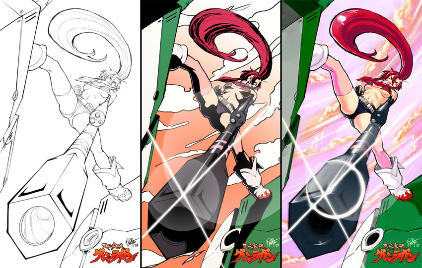 yoko littner (tengen toppa gurren lagann) drawn by rejean_dubois