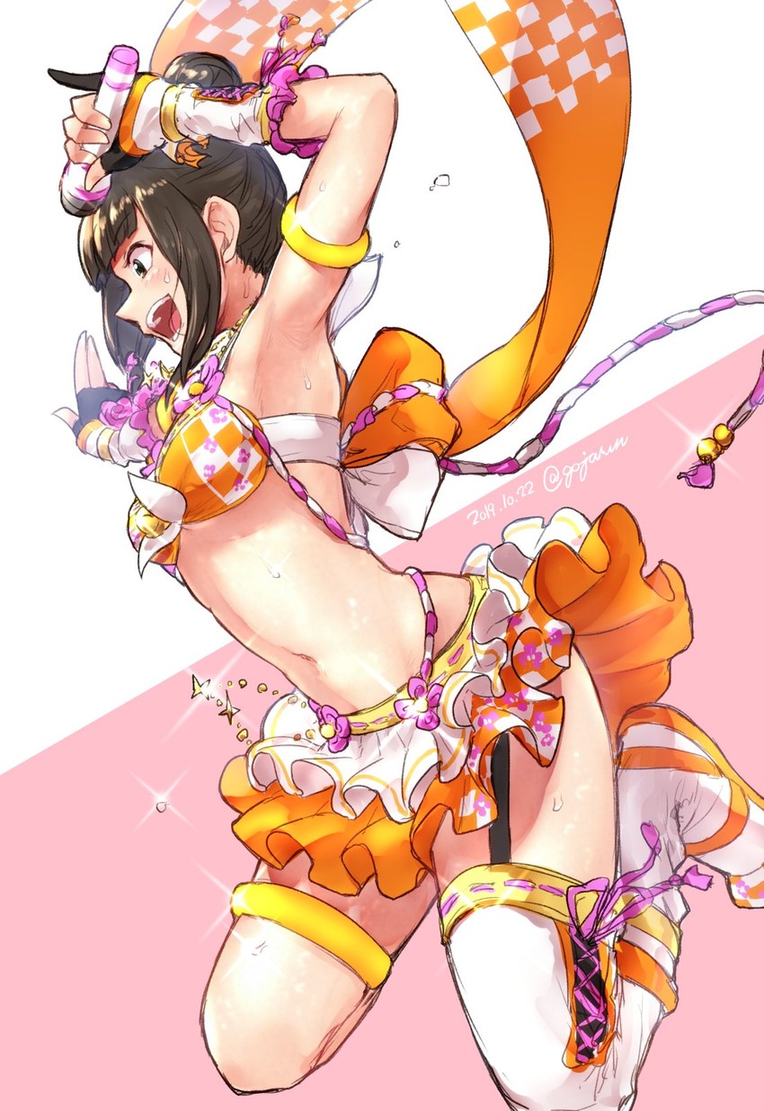 hamaguchi ayame (idolmaster and 1 more) drawn by gojarun