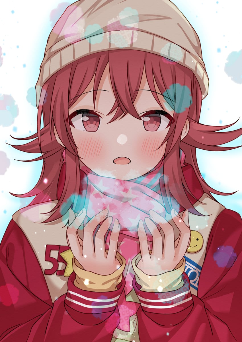 komiya kaho (idolmaster and 1 more) drawn by 283hanpen