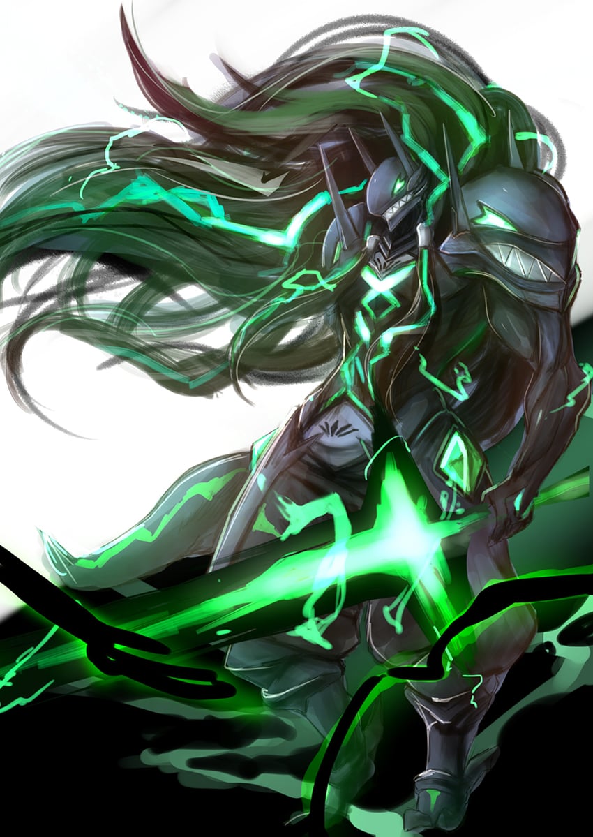 susanoo (blazblue and 1 more) drawn by luse_maonang
