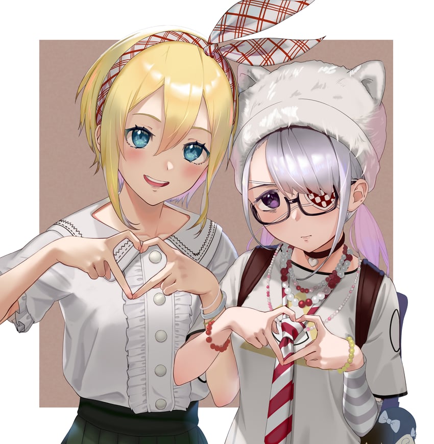 amagai kosame and suirenji kiyoharu (mahou shoujo site) drawn by sask_(user_yusg3882)