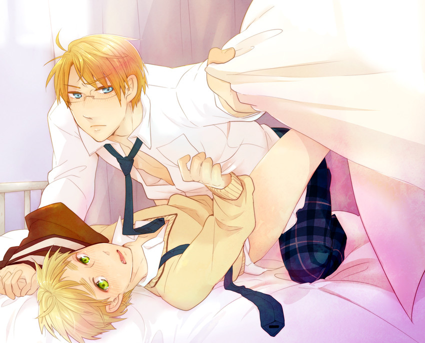 america and united kingdom (axis powers hetalia) drawn by chimi_(parascenium)
