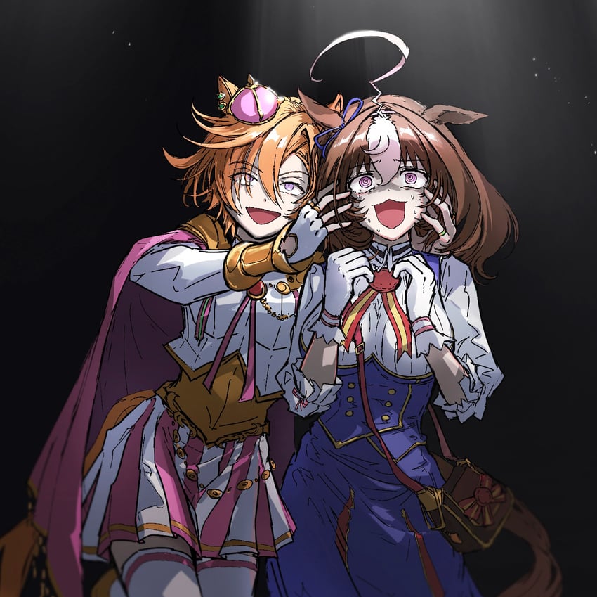 t.m. opera o and meisho doto (umamusume) drawn by ppiyong_(vveveet)