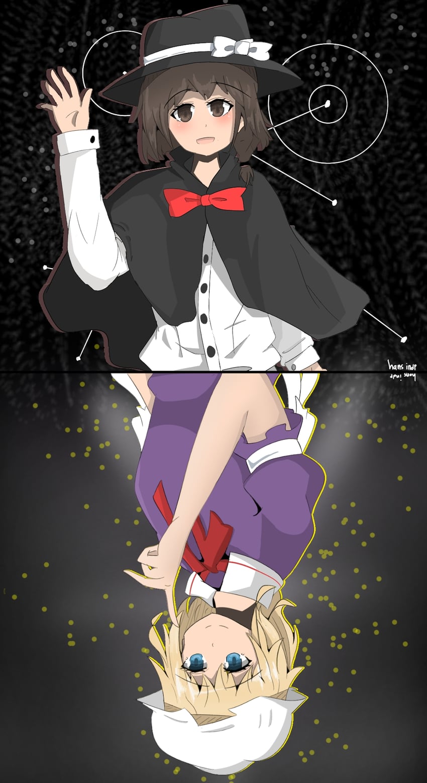 usami renko and maribel hearn (touhou) drawn by hans_indp