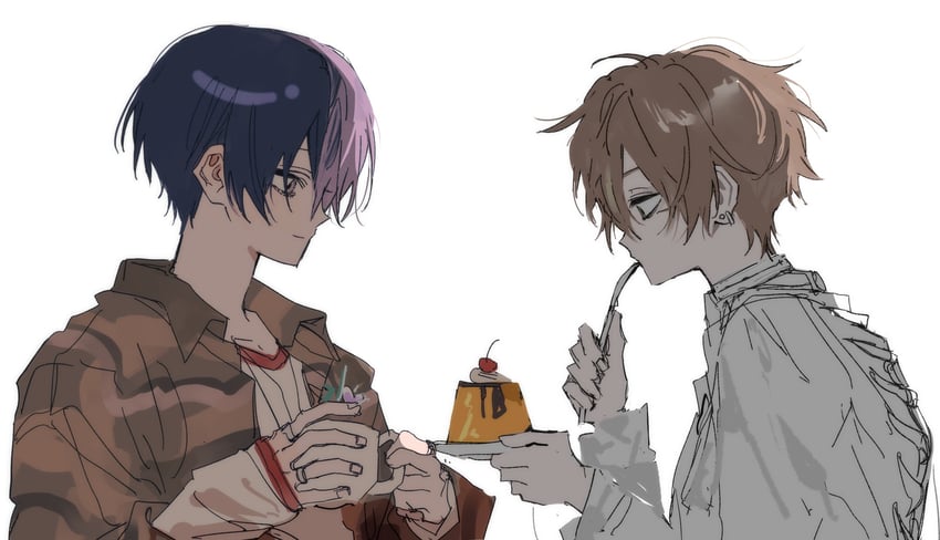 shinonome akito and aoyagi touya (project sekai and 2 more) drawn by goguma_wagamja
