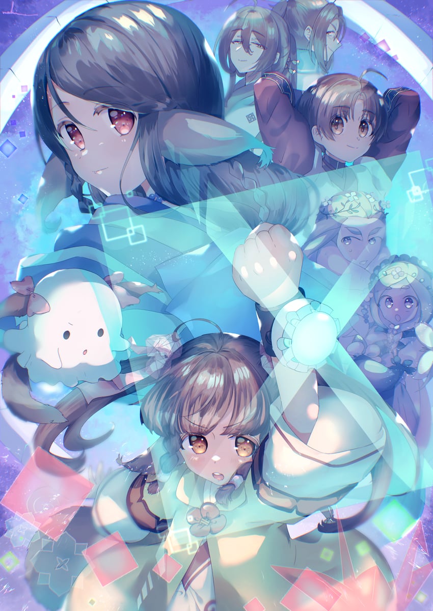 rulutieh, haku, woshis, and tiseriri (utawarerumono and 1 more) drawn by dnea5227