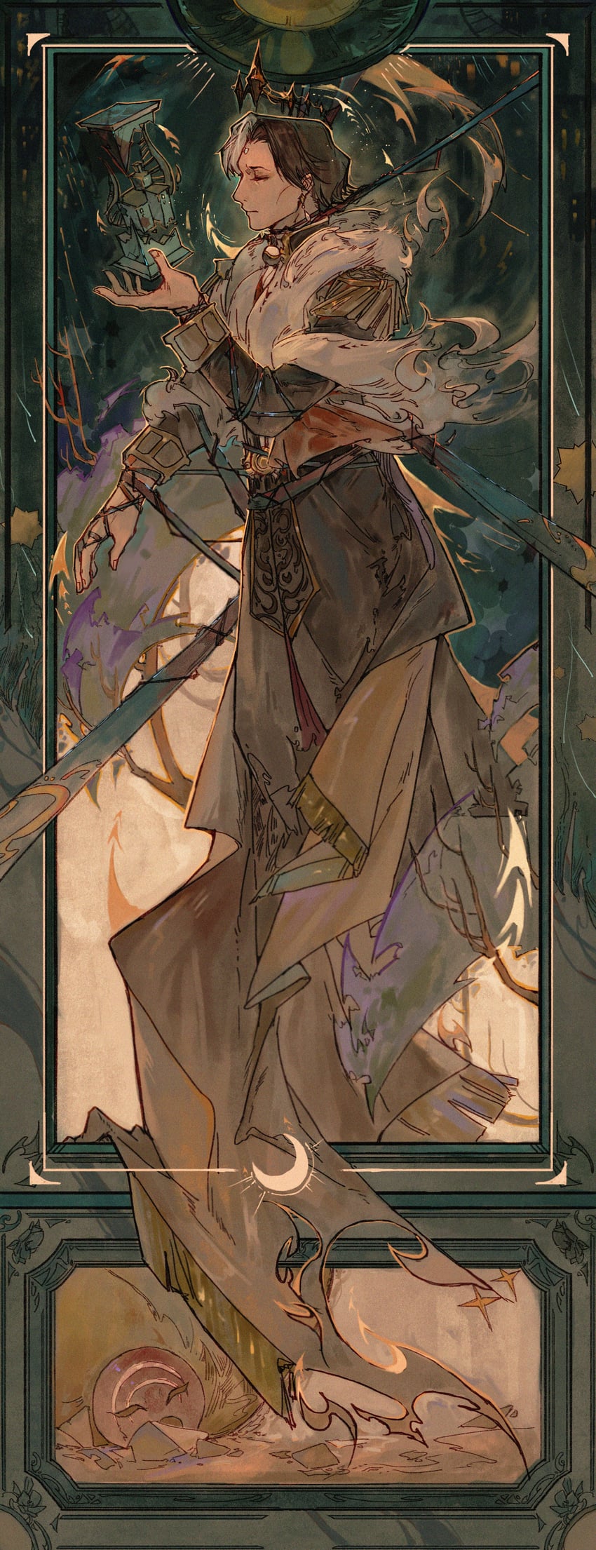 emet-selch (final fantasy and 1 more) drawn by aosadeci