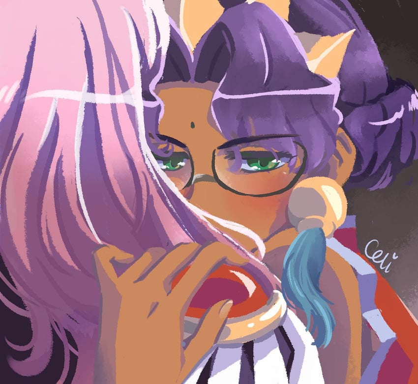 tenjou utena and himemiya anthy (shoujo kakumei utena) drawn by pianta_celi