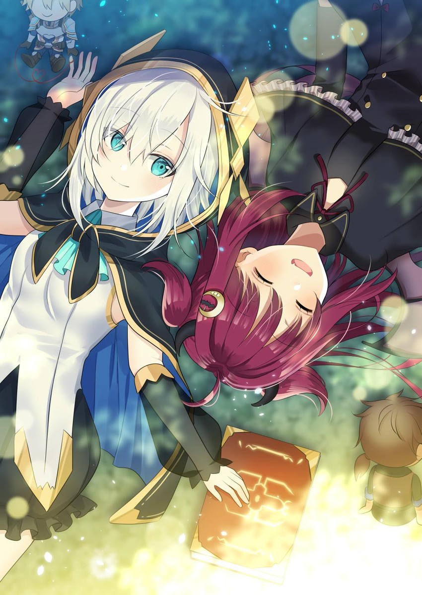 ars almal, yuzuki roa, belmond banderas, and ex albio (nijisanji) drawn by myusha