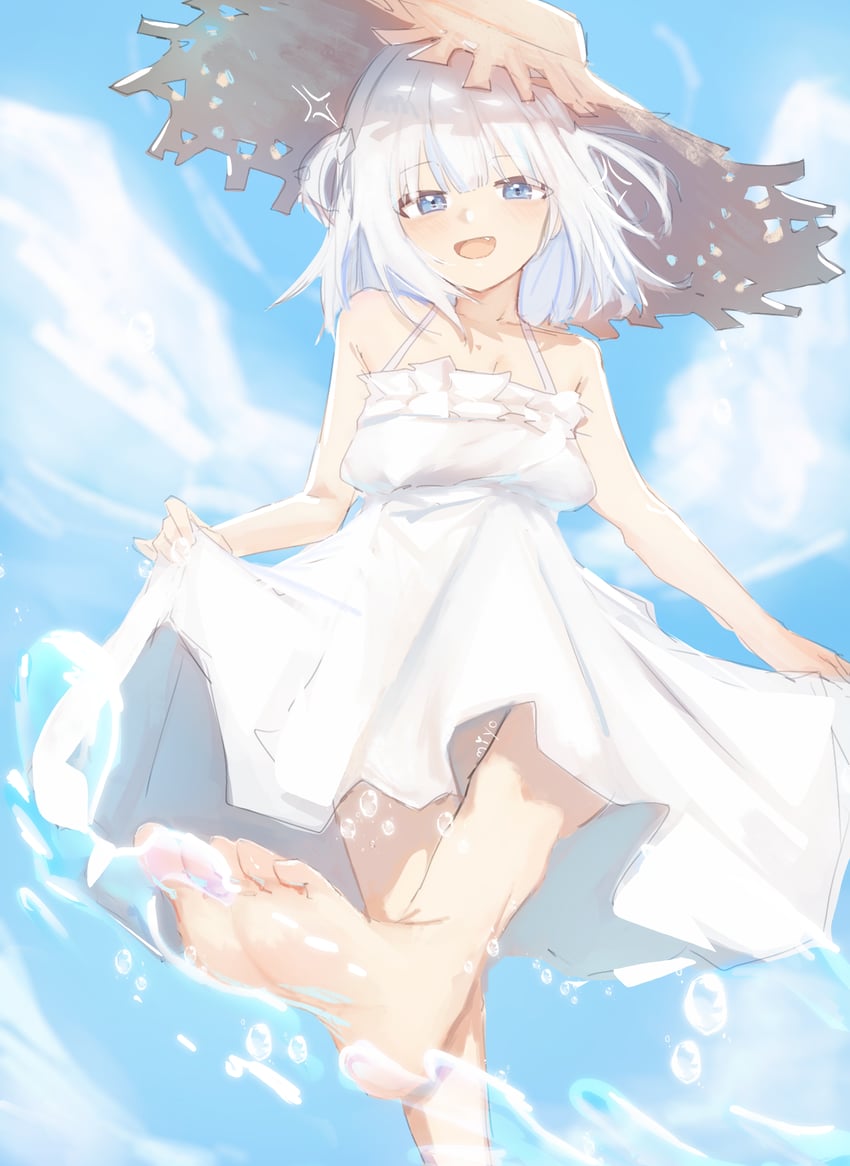 gawr gura (hololive and 1 more) drawn by miyos_ovvo