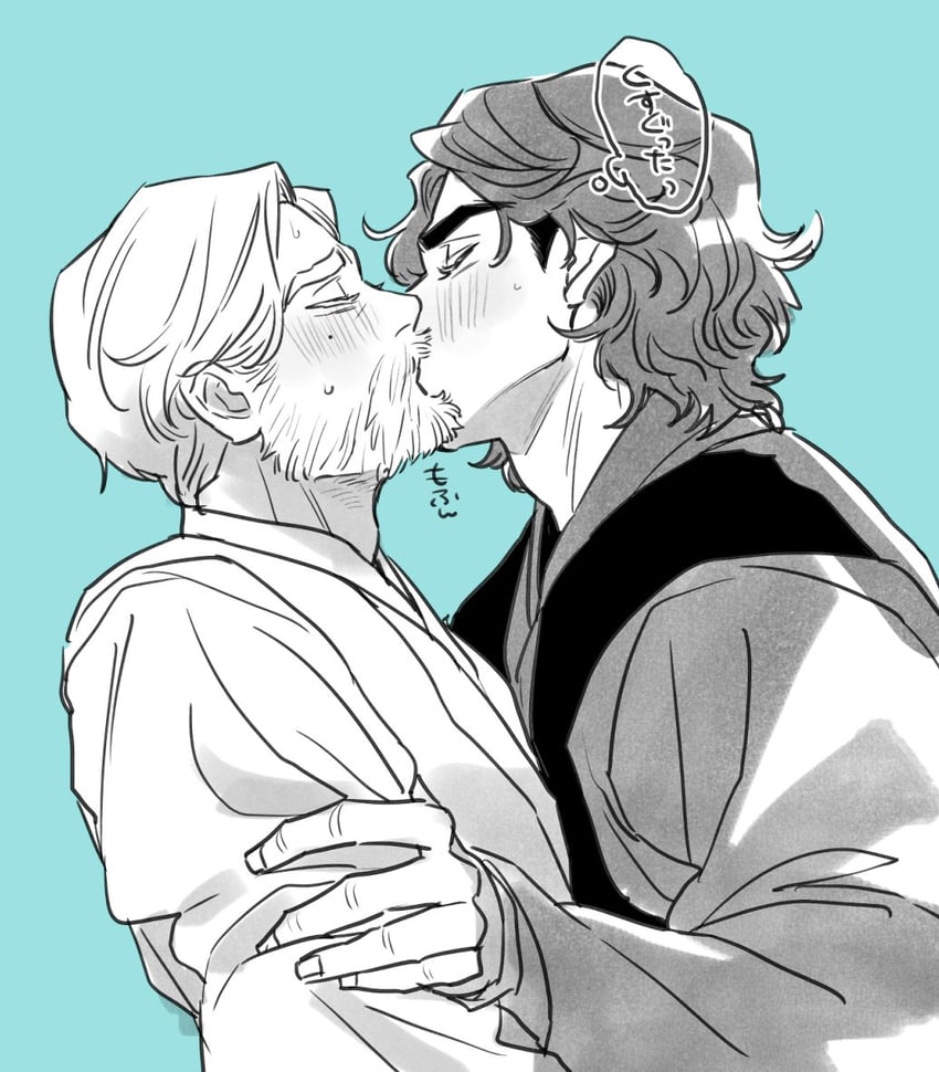 obi-wan kenobi and anakin skywalker (star wars) drawn by pensan