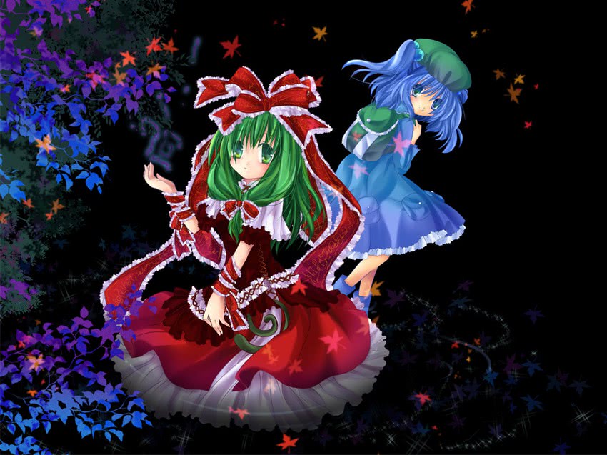 kawashiro nitori and kagiyama hina (touhou) drawn by anna_(small_night)