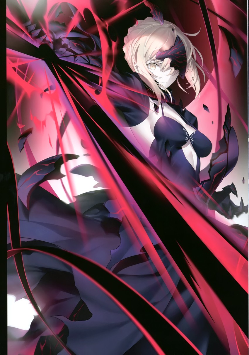 artoria pendragon and saber alter (fate and 2 more) drawn by kousaki_rui