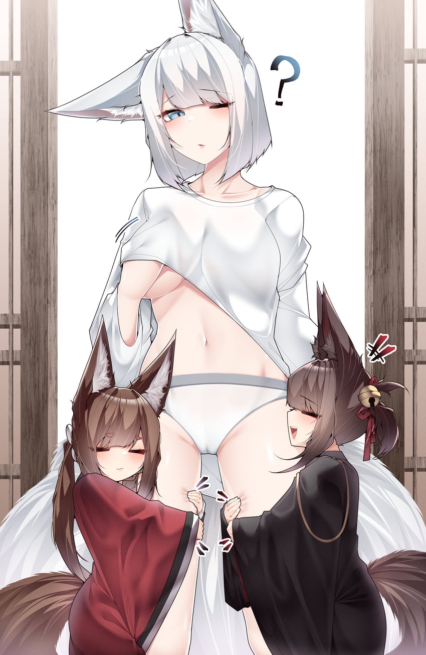 kaga, amagi-chan, and akagi-chan (azur lane) drawn by samip