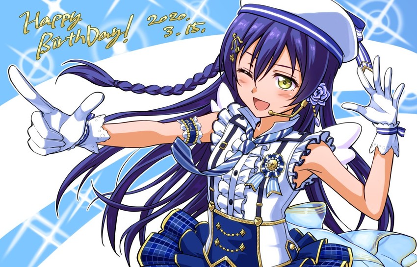 sonoda umi (love live! and 2 more) drawn by kyuusenbinore_(gavion)