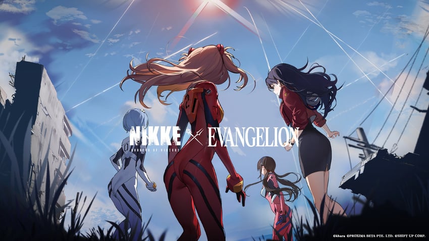 souryuu asuka langley, ayanami rei, makinami mari illustrious, and katsuragi misato (neon genesis evangelion and 2 more)