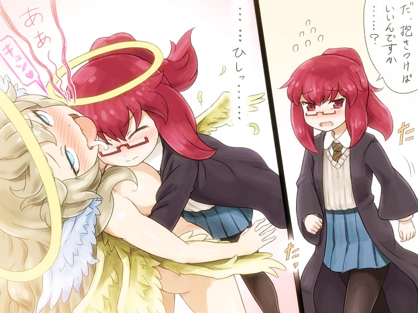 promestein and seraph eden (mon-musu quest! and 1 more) drawn by shirosato