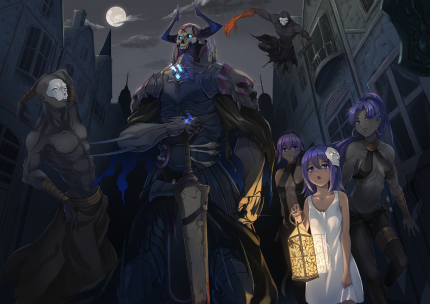 hassan of serenity, king hassan, assassin, female assassin, hassan of the cursed arm, and 1 more (fate and 1 more) drawn by nakaga_eri