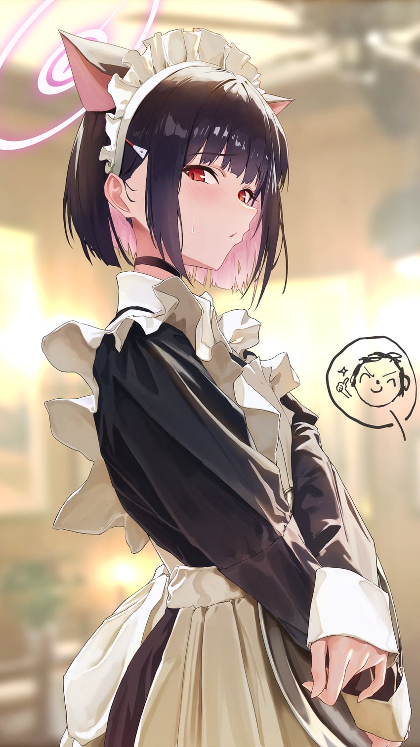 sensei, doodle sensei, and kazusa (blue archive) drawn by bocchi_(kuropom7)