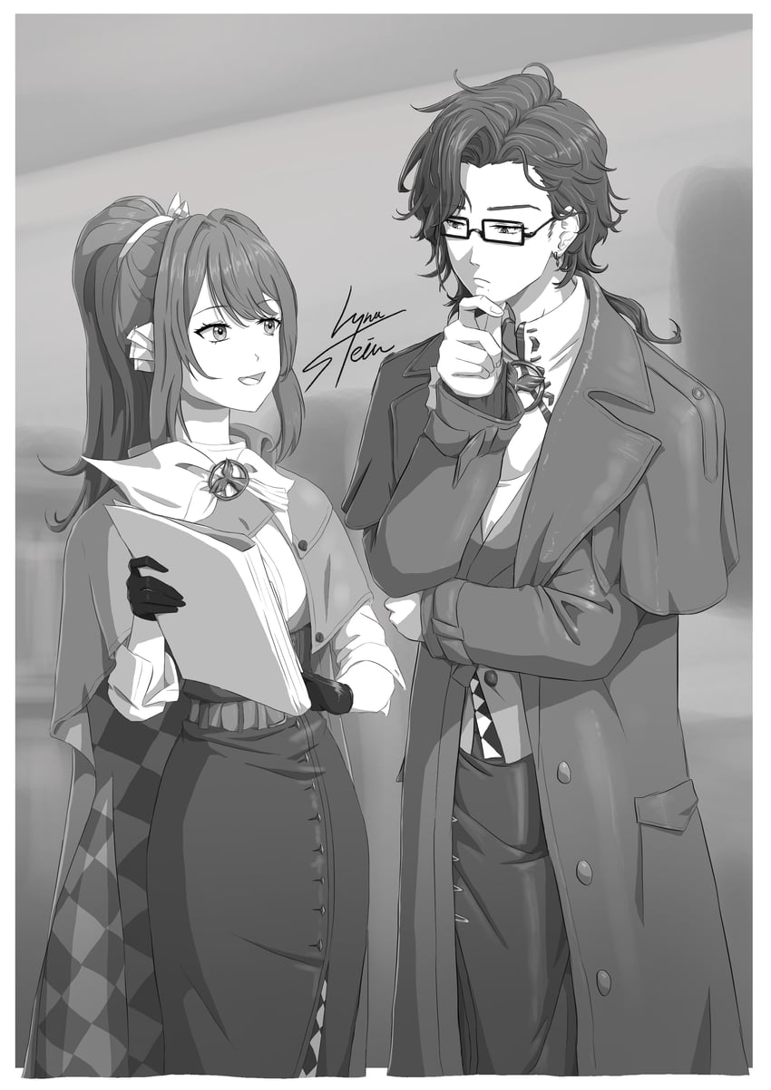 semmelweis and greta hofmann (reverse:1999) drawn by lyna_stein
