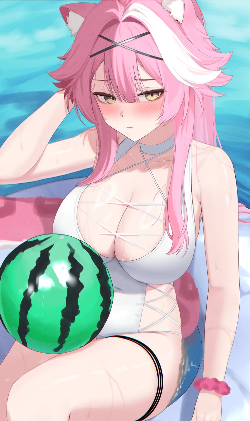 raora panthera (hololive and 1 more) drawn by 4kebidayo